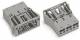 WAGO 770-743/062-000 socket part snap-in 3P. Gray