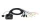 ATEN 2-Port USB-C Displayport Hybrid Cable for KVM