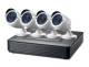 LevelOne DSK-8001 CCTV 8-Kanal Kit 2MP/IP66/H.264/1x8,9 cm ( 3,5 Zoll )/IR-30m weiß