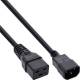 InLine® Netz Adapterkabel, IEC 60320 C14 auf C19, max. 10A, 0,5m