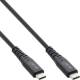InLine® USB4 Kabel, USB-C ST/ST, PD 240 W, 8K60Hz, TPE, Schwarz, 1,50 m