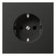 JUNG AL1520KIAN SCHUKO socket KI 16A, 250V LS anthracite paint