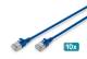 DIGITUS DK-1632-A-003S-B-10 Patch cable CAT 6A F/FTP Slim 0.30 m blue 10 pcs