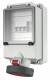 Mennekes 7168 63A5P 6H400V Wanddose IP67 mit Leitungsschutzschalter
