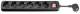 Goobay 51290 Steckdosenleiste 6-fach mit Schalter, 1,5 m, schwarz - Schutzkontaktbuchse (Typ F, CEE 7/3)