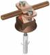 Dehn + Soehne 274167 DEHN Conductor holder NIRO / galCu f., M. Plastic base u. End Fixing Mat.