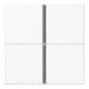 Jung A404TSAWW Buttons set complete 4-fold, 