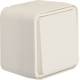 Hager WNC001B changeover switch AP W.1 IP55 polar white