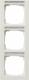 Gira 110329 Cover 3-BSF, vertical E2 pure white glossy