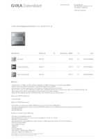 Datasheet for Gira 537465, EAN: 4010337049579
