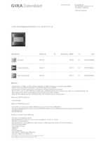 Datasheet for Gira 537467, EAN: 4010337049616