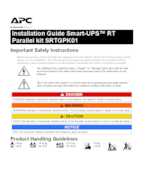 Datenblatt zu APC SRTGPK01, EAN: 0731304412014