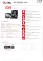 Datasheet for MSI 7E89-001R, EAN: 4711377393522