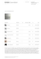Datasheet for Gira 5532920, EAN: 4010337022596