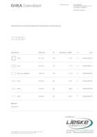 Datasheet for Gira 0215410, EAN: 4010337023753