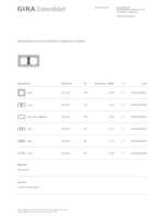 Datasheet for Gira 0212422, EAN: 4010337023968