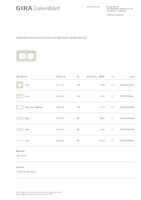 Datasheet for Gira 0212417, EAN: 4010337024521