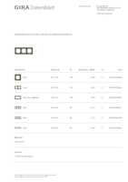 Datasheet for Gira 0213426, EAN: 4010337024477