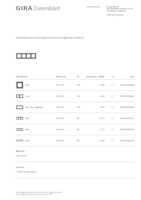 Datasheet for Gira 0214423, EAN: 4010337024118