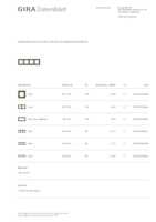 Datasheet for Gira 0214426, EAN: 4010337024484