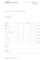Datasheet for Gira 0214417, EAN: 4010337024545
