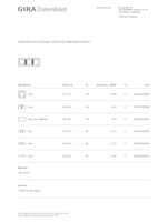 Datasheet for Gira 0213421, EAN: 4010337023852