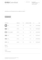 Datasheet for Gira 0215423, EAN: 4010337024125