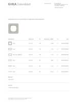 Datasheet for Gira 0211412, EAN: 4010337023890