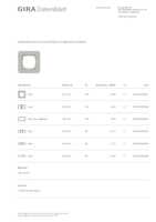 Datasheet for Gira 0211422, EAN: 4010337023951