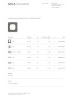 Datasheet for Gira 0211423, EAN: 4010337024088