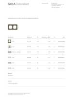 Datasheet for Gira 0212426, EAN: 4010337024460