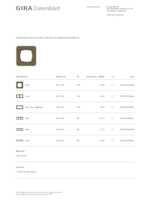 Datasheet for Gira 0211426, EAN: 4010337024453