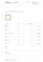 Datasheet for Gira 0211427, EAN: 4010337024576