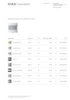 Datasheet for Gira 205003, EAN: 4010337026914