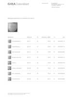 Datasheet for Gira 2051600, EAN: 4010337033028
