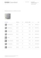 Datasheet for Gira 205101, EAN: 4010337027119