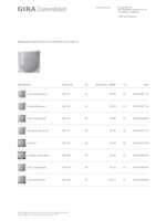Datasheet for Gira 205103, EAN: 4010337027126