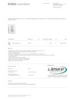 Datasheet for Gira 0783112, EAN: 4010337047612