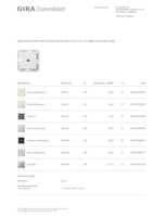 Datenblatt zu Gira 283403, EAN: 4010337078821