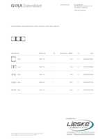 Datasheet for Gira 1463728, EAN: 4010337070634