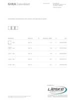 Datasheet for Gira 1463726, EAN: 4010337070610