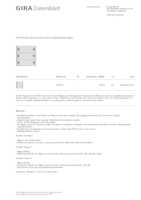 Datenblatt zu Gira 510300, EAN: 4010337017257
