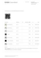 Datasheet for Gira 267728, EAN: 4010337011972