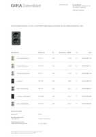 Datasheet for Gira 273128, EAN: 4010337000778