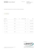 Datasheet for Gira 1464721, EAN: 4010337071594