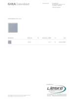 Datenblatt zu Gira 141900, EAN: 4010337419006
