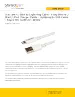 Datasheet for Startech.com USBLT3MW, EAN: 0065030851763
