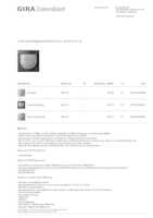 Datasheet for Gira 537667, EAN: 4010337051022