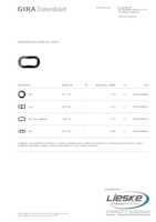 Datasheet for Gira 1002135, EAN: 4010337045724