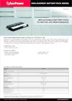 Datasheet for CyberPower RBP0026, EAN: 4712856275896